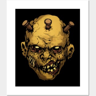 zombie face Posters and Art